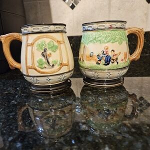 Tashiro Shoten Hand Painted Cup Mug Set Dated between Pre WWII to 1955
